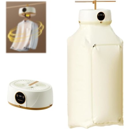 Automatisk tøjpresse til hjemmebrug, 2-i-1 dampstrygejern, hurtig strygning, 24,2*19*11CM