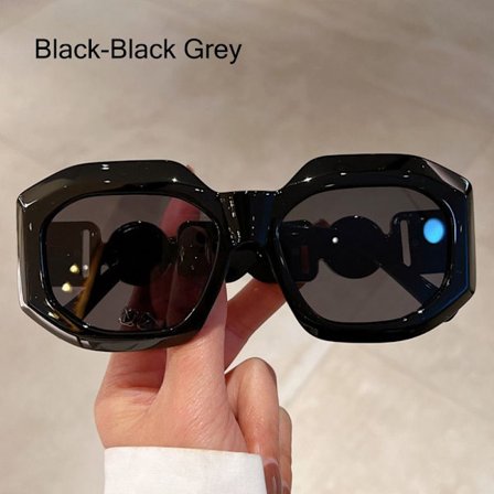 Ylisuuret aurinkolasit miehille ja naisille Aurinkolasit MUSTA-MUSTA