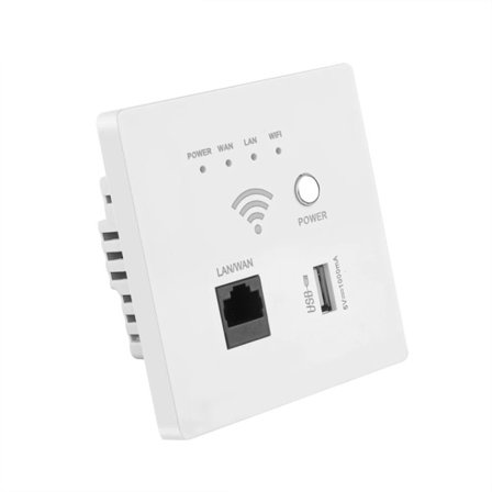 300 Mbps 220V strøm AP Relæ Smart Trådløs WIFI repeater forlænger Væg Embedded 2,4Ghz Router Panel