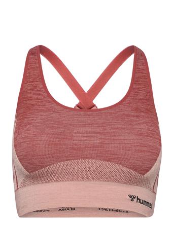 Hmlclea Seamless Sports Top Lingerie Bras & Tops Sports Bras - ALL Lyserød Hummel