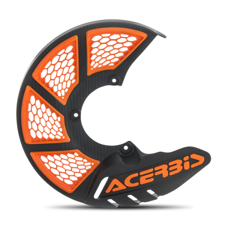 Protección Disco de Freno Delantero Acerbis X-Brake 2.0 Negro/Naranja