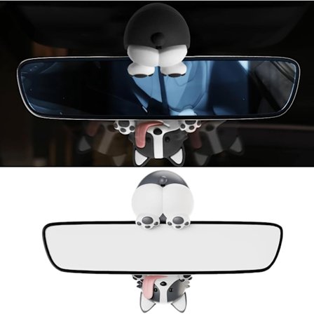 Husky Bilspeil Ristende Hode Hund Hengende Dekaler Bildekorasjonstilbehør Husky