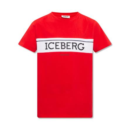 Iceberg T-shirt with Logo , Rood , Heren , Maat: L