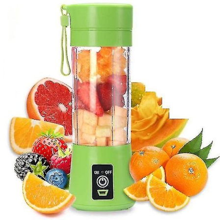 Elektrisk Mini Bärbar Juice Cup Frukt Juicer-6 Blad Blad