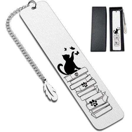 Tass Katt Jälkien Kirjanmerkit, Kissa Kirjanmerkit Naisille Hauskoja Kirjanmerkkejä Opiskelijoille Opettajille Kouluun Kotiin Toimistotarvikkeet, 