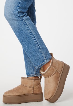 Bubbleroom - Mini Platform Boots - Skor