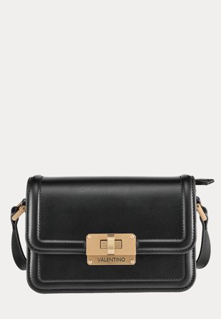 Valentino - Floren Flap Bag - 001 Nero - Kläder - - Bubbleroom