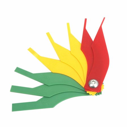 Tykkelsesmåler for bremseklosser i bil - Måleinstrument for tykkelse på bremseklosser - Beskyttelsesverktøy - Følermåler - Detektor