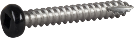 ESSVE 490514 Fasadeskrue svart, 3,5 x 25 mm, A2 20-pakning, Innfesting