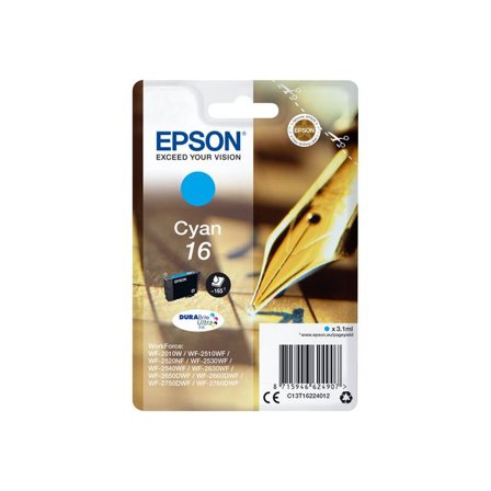 EPSON Bläckpatron C13T16224012 Cyan - Lyreco - Toner och bläck - Bläckpatroner - Bläckpatroner Epson