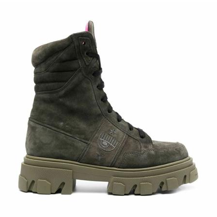 Chiara Ferragni Collection, Chiara Ferragni Boots Green Zielony, Kobieta, Rozmiar: 41 EU