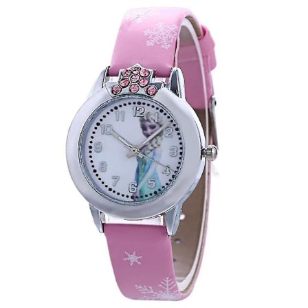 Frozen Prinsessa Anna Elsa Kello Lasten Tyttöjen Kvartsikellot