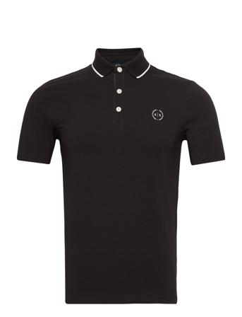 Polo Polos Short-sleeved Svart Armani Exchange*Betinget Tilbud