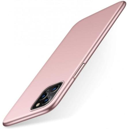 Iphone 13 Pro Ultratunn Gummibelagd Skal Basic V2 Rosenguld Rosa Guld