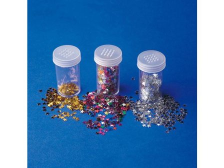 PLAYBOX Paljetter stjärnor 3/fp - Lyreco - Skola och förskola - Hobbymaterial - Paljetter, strössel och glitterlim