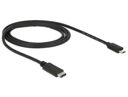 Delock USB type C-kabel - 24 pin USB-C til Micro-USB type B - 1 m