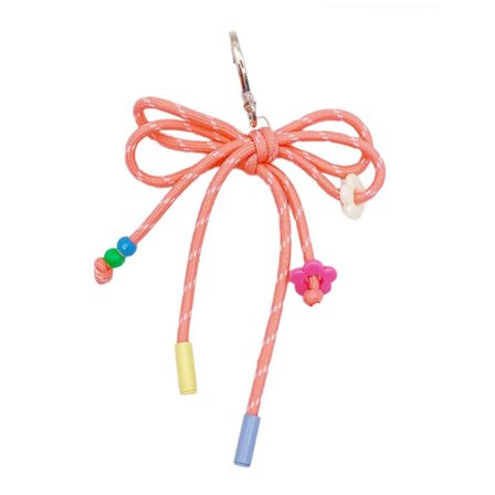 Multifunktionell nyckelring i nylon med eleganta designer, modeaccessoar för nycklar, telefoner och ryggsäcksdekoration, mörkbrun