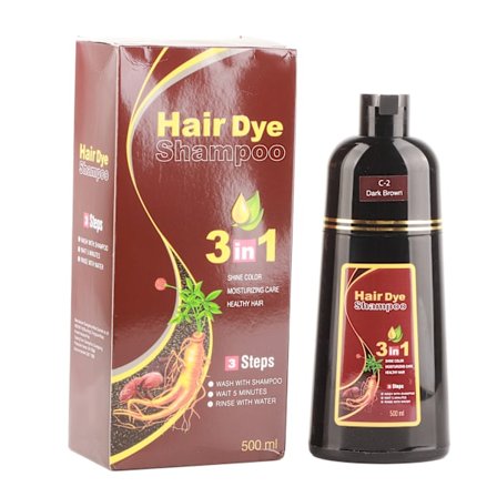 500 ml hiusvärišampoo Yrttipohjainen hiusvärišampoo miehille ja naisille