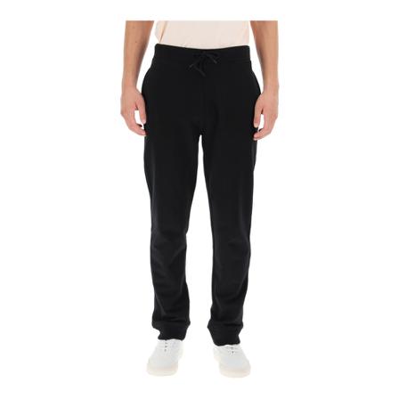 A.p.c., logo print joggers Zwart, Heren, Maat:M,elastisch