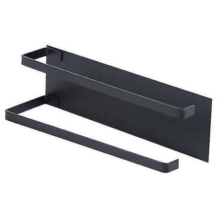 Kjøkkenpapirholder Oppbevaringsstativ Håndkleholder Henger Svart