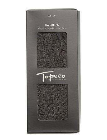 TOPECO Sneakers, 6-P Bamboo - Black - 41-45