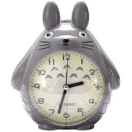 Wekity Totoro-tema vækkeur med snooze-funktion, lydløs og LED-natlys - den perfekte gave til børn og teenagere