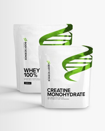 Body Science Whey 100% + Creatine, Kosttillskott