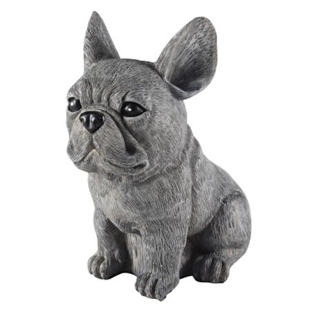 Statue Hagedekorasjon Hund Resin Dekorasjon Dachshund og Fransk Bulldog Skulptur Ornamenter for 17X12X11CM