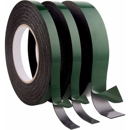 3 st dubbelsidig tejp, extra stark dubbelsidig tejp vattentät monteringstejp för biltrim registreringsskyltar, 10 m varje rulle