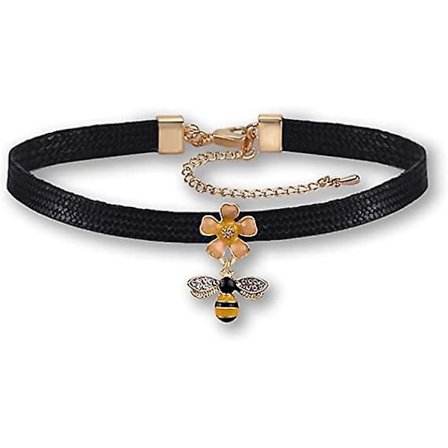 Bi-hänge Svart Läderrep Halsband Kvävningshalsband För Kvinnor Dam Flickor Dotter Syster Vänner Kollegor Justerbar