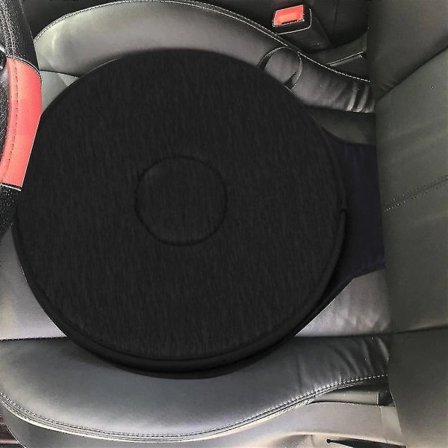 Svingbar Sittepute for Bil for Eldre, 360 Graders Rotasjon Lettvektig Portabel Memory Foam Auto Svingbar Pute