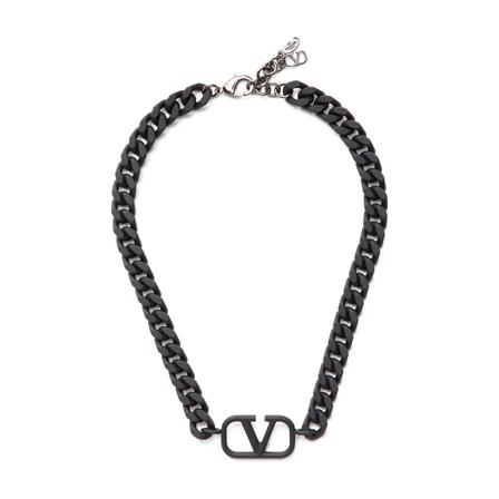 Valentino Garavani Necklaces svart, Herr Halsband, Herr, Storlek: ONE SIZE