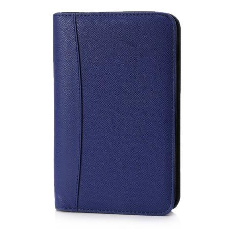 PU-skinndeksel A6 Notebook med glidelås Løsbladet Business Notepad med kalkulator