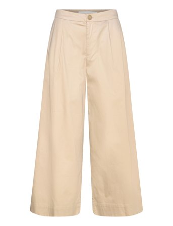 Nadine Pants Sateen Poplin Beige Naja Lauf