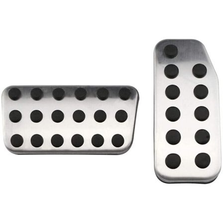 Bilpedaler Gas Bremse Kobling Speeder Pedal Beskyttende Plade Dæksel til CITY 2013-2020 Vezel -V 2015-2020 (AT)