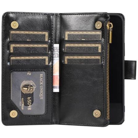 Dubbelflip Zipper 9-kort Apple Iphone 13 Svart