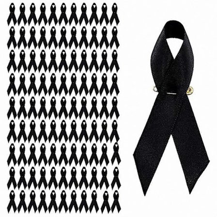 100 stk. lyserøde sløjfe emalje nåle til sundhedsbevidsthed smykketilbehør broche reversmærke støtte charms (LGL)