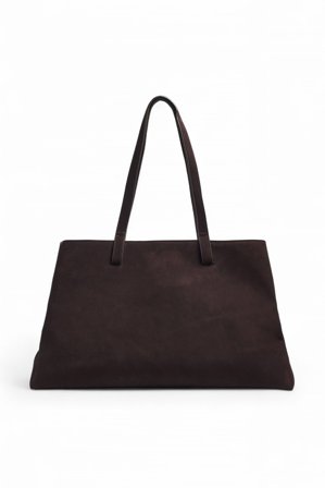 Premium Selection quadratische Wildleder-Tasche - Taschen - Braun - One Size