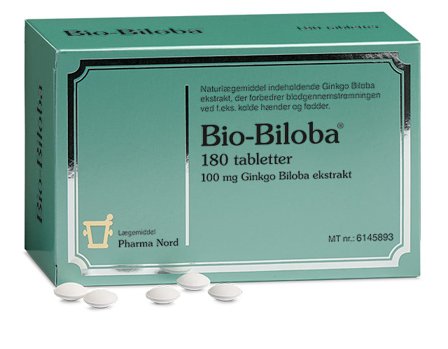 Pharma Nord Bio-Biloba 180 tabl., Helse & Madvarer, Naturlægemidler, Kredsløb