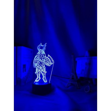 Anime Illusion Lampa 3D Lampa Katsuki Bakugo Figur Barnrumsbelysning Anime PXJD