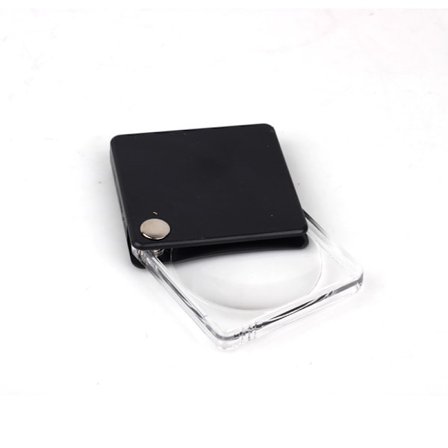 Håndholdt 3x kvadratisk forstørrelsesglass HD leseappresierings 3x45