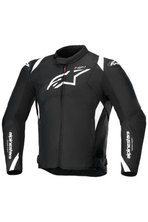Motorradjacke Alpinestars T-SP 1 V2 Waterproof Schwarz/Weiß L