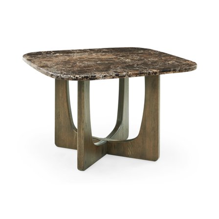 Orion spisebord, Egetræ/Emperador | 120x120 - 120x120x75 - Borde