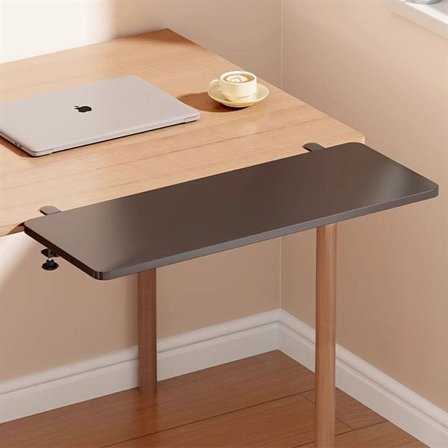 Työpöydän jatke 60x25cm - Musta