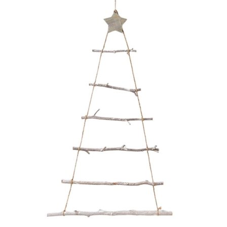 Juletræ Vægdekoration Eller Juledekoration Naturligt Træ - Perfekt Branch_MGF