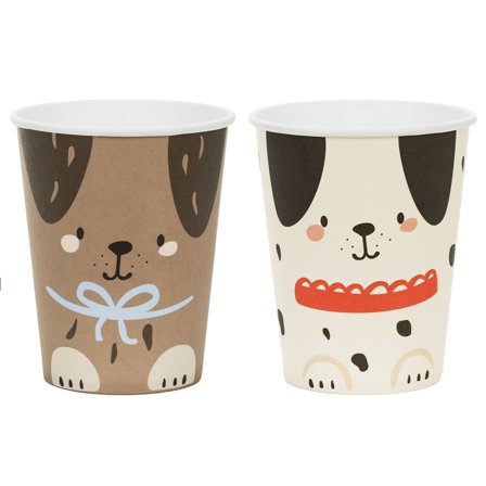 Pappkopper Hund 22 cl 6-pakning