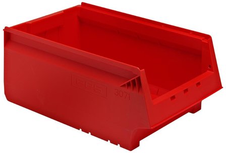 PPS 30710002152 Oppbevaringsboks rett, 500 x 310 x 200 mm Rød, Garasjeinnredning & oppbevaring