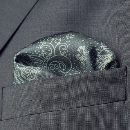 Pañuelo de bolsillo de seda Boho Bernie para hombres - Pañuelos de bolsillo estampados