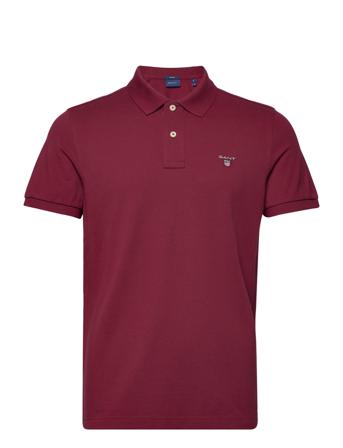 Original Pique Ss Rugger Polos Short-sleeved Rød GANT