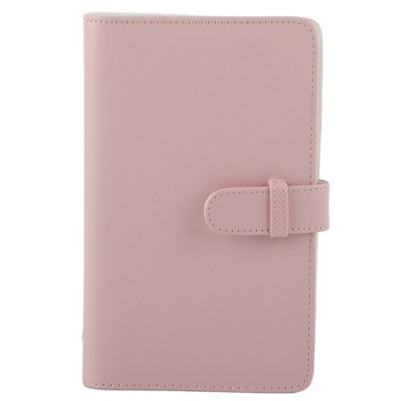 96 Lomme PU Universal Fotoalbum Kort Etui Bankkort Oppbevaringsbok for Fujifilm Instax Mini 11/8/9/7s/25/70/90 Instant Kamera Bilder - Rosa